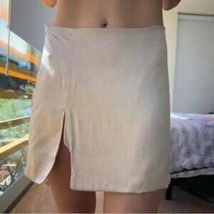 Mother Of All Gold Silk Skirt